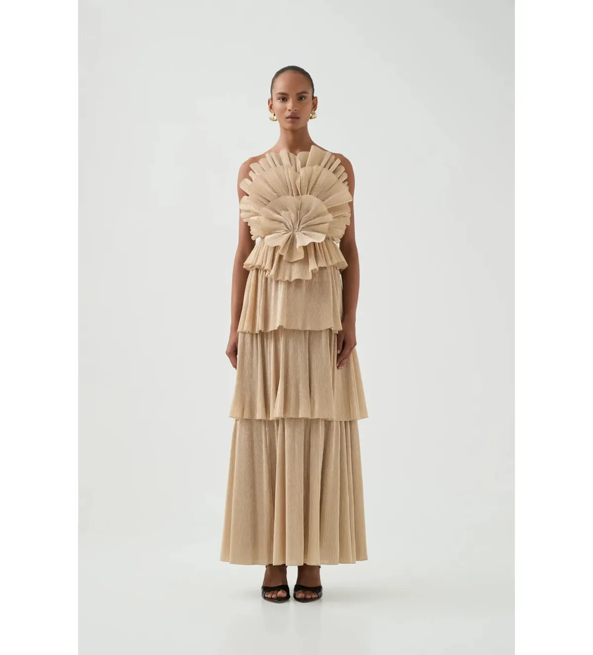 Aje Kyra Gown in Gold Size AU8 - Image 1