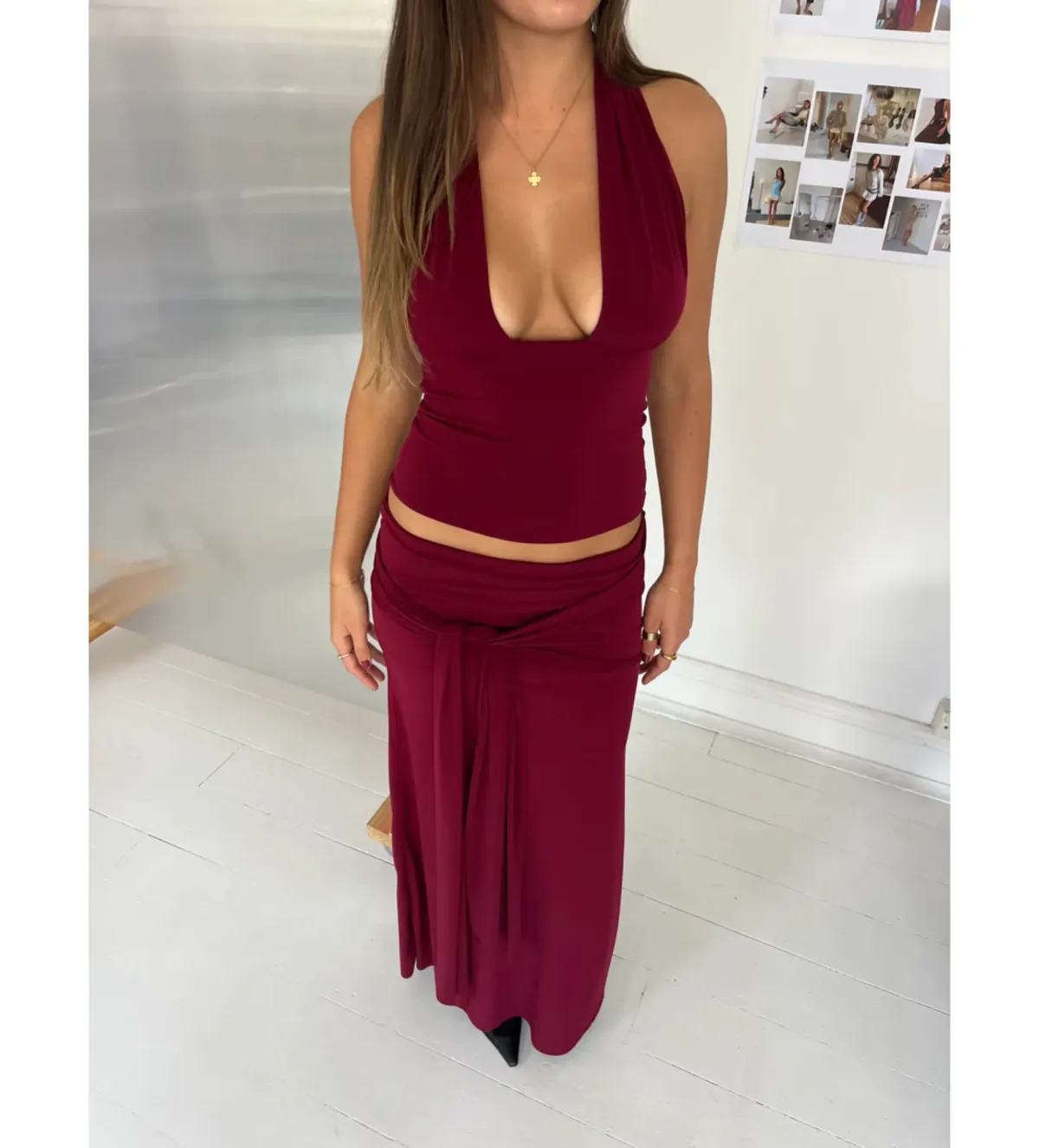 LaMarie Sofia Set in Burgundy Size XS/S - Image 3