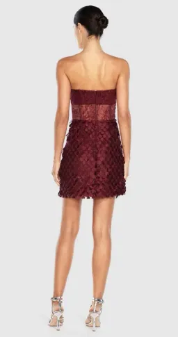 MANNING CARTELL SUPREME EXTREME MINI DRESS SIZE 12 - CRANBERRY COLOUR for rent on The Volte - image 4