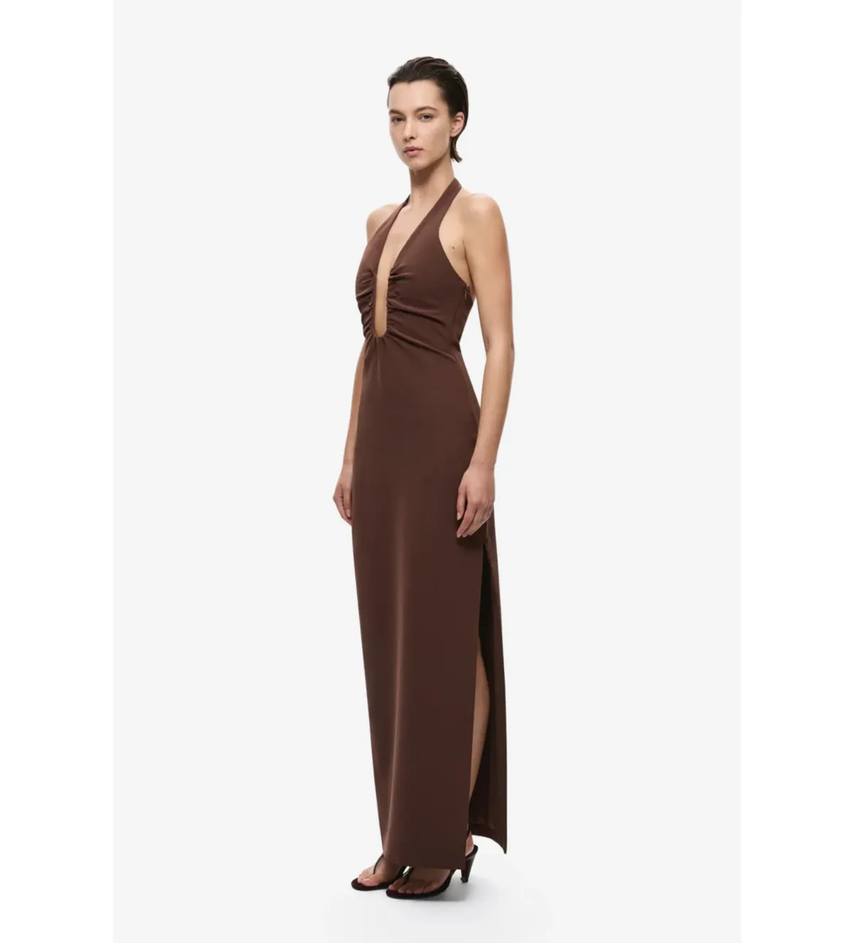 Misha Alusia Dress in Chocolate Size XXS/AU4  - Image 2