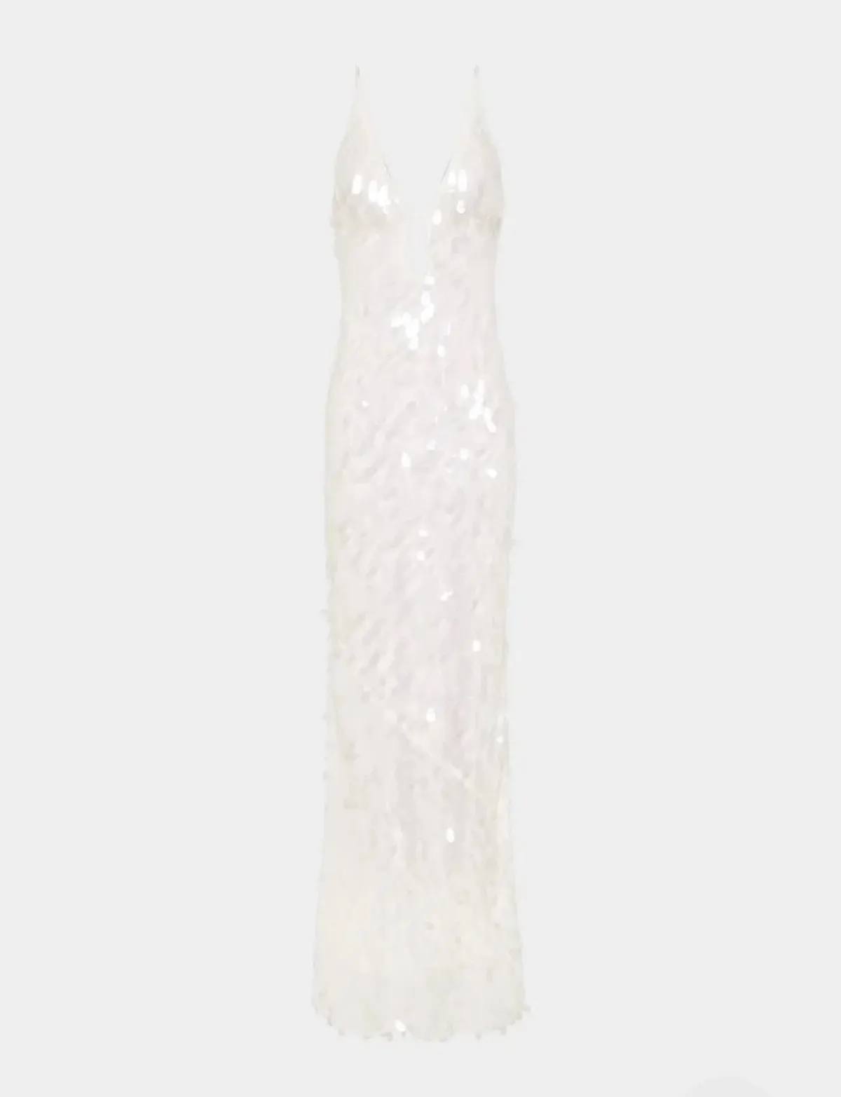 Sapphire sequin maxi dress in ivory  - Image 2
