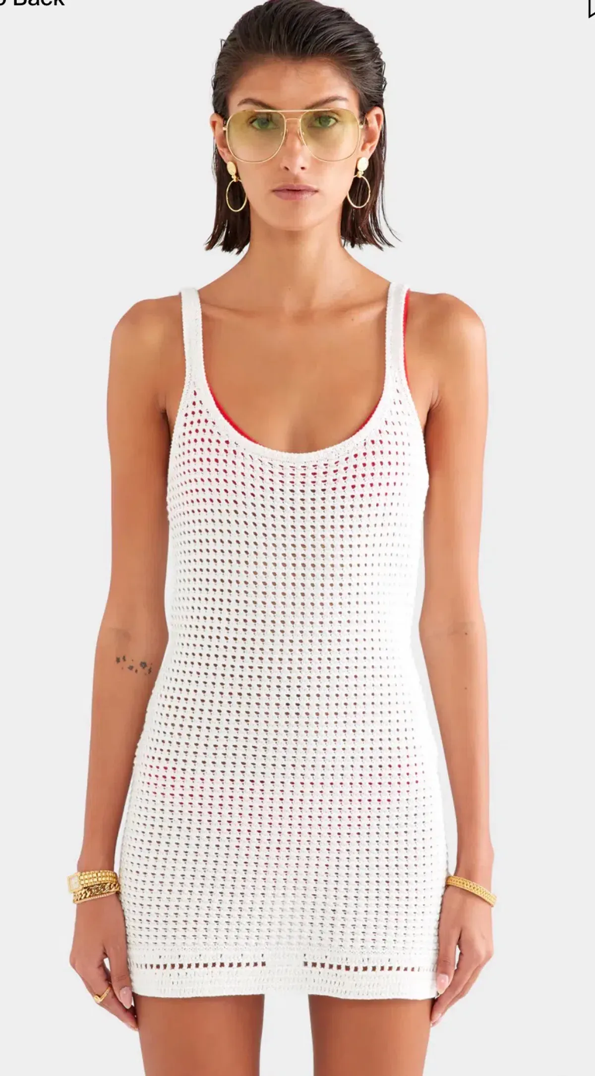 Venroy Crochet Cami Mini Dress - size S - Image 1