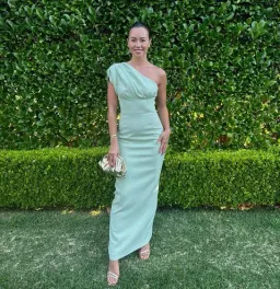 Rachel Gilbert Winnie Gown green size 6 for rent on The Volte - image 3