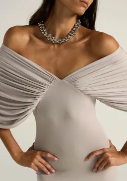 Ance Gria - Neve Dress in Grey Size XS for rent on The Volte - image 4