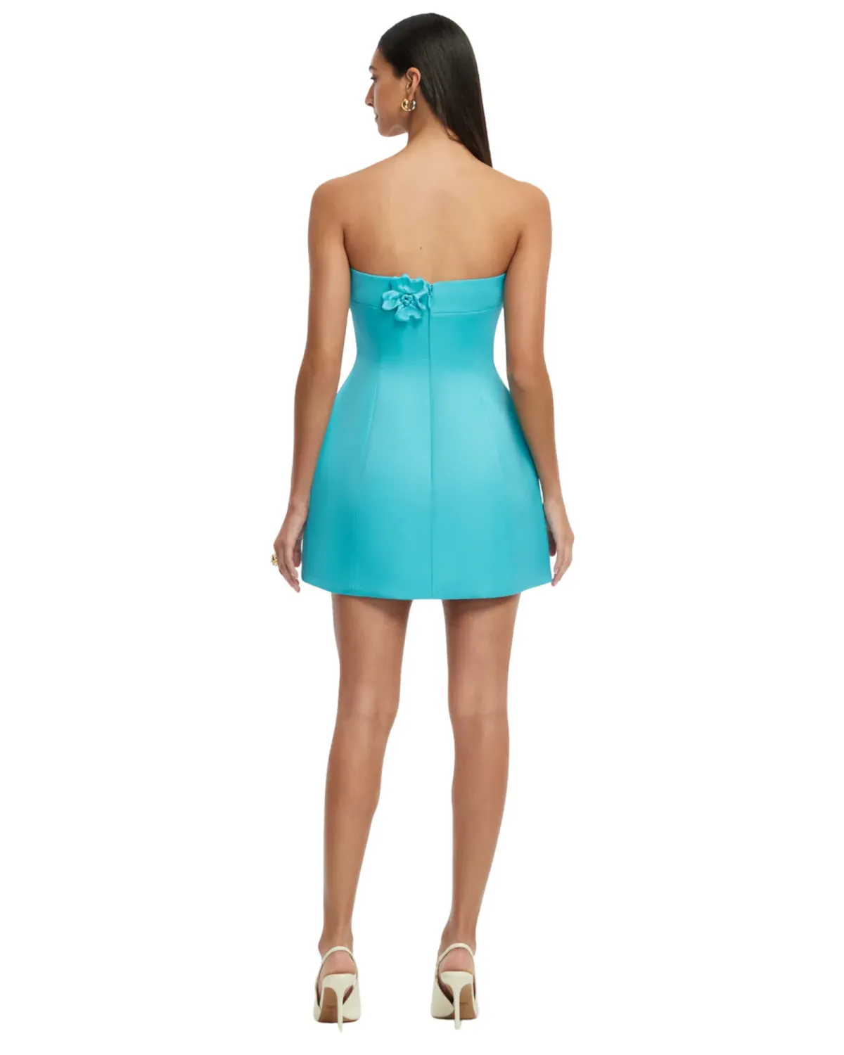 Leo Lin Rosario Petal Bustier Mini Dress Size 10 - Image 2