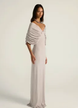 Ance Gria - Neve Dress in Grey Size M for rent on The Volte - image 4