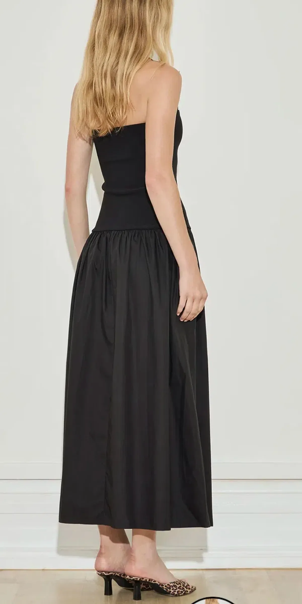 Maison Essentiele Buckle Dress in Black - Size Small - Image 3