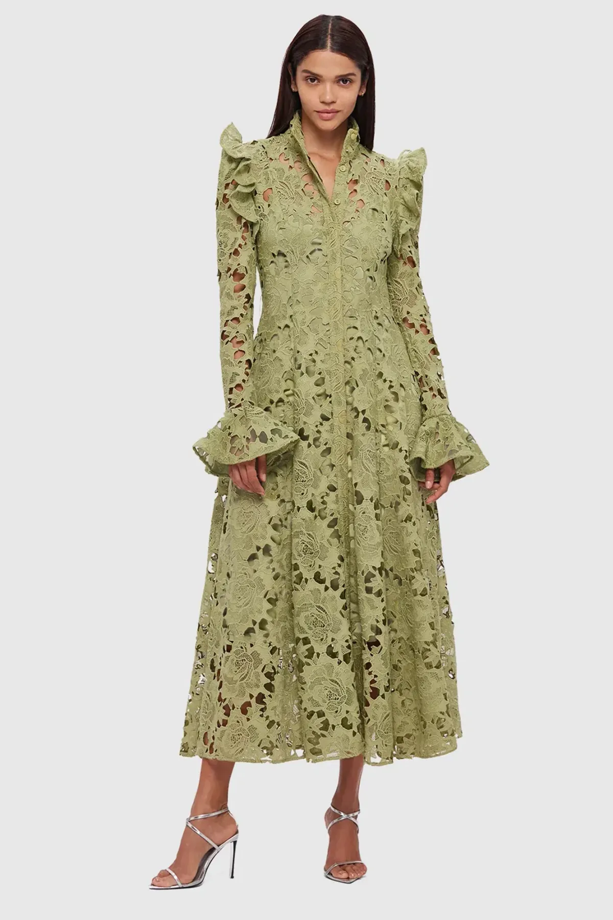 Leo Lin Aliya Lace Midi Dress - Image 3