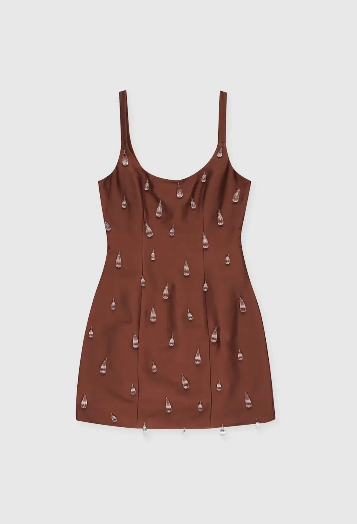 The Wolf Gang Luvia Beaded Mini Dress - Chocolate - Image 7