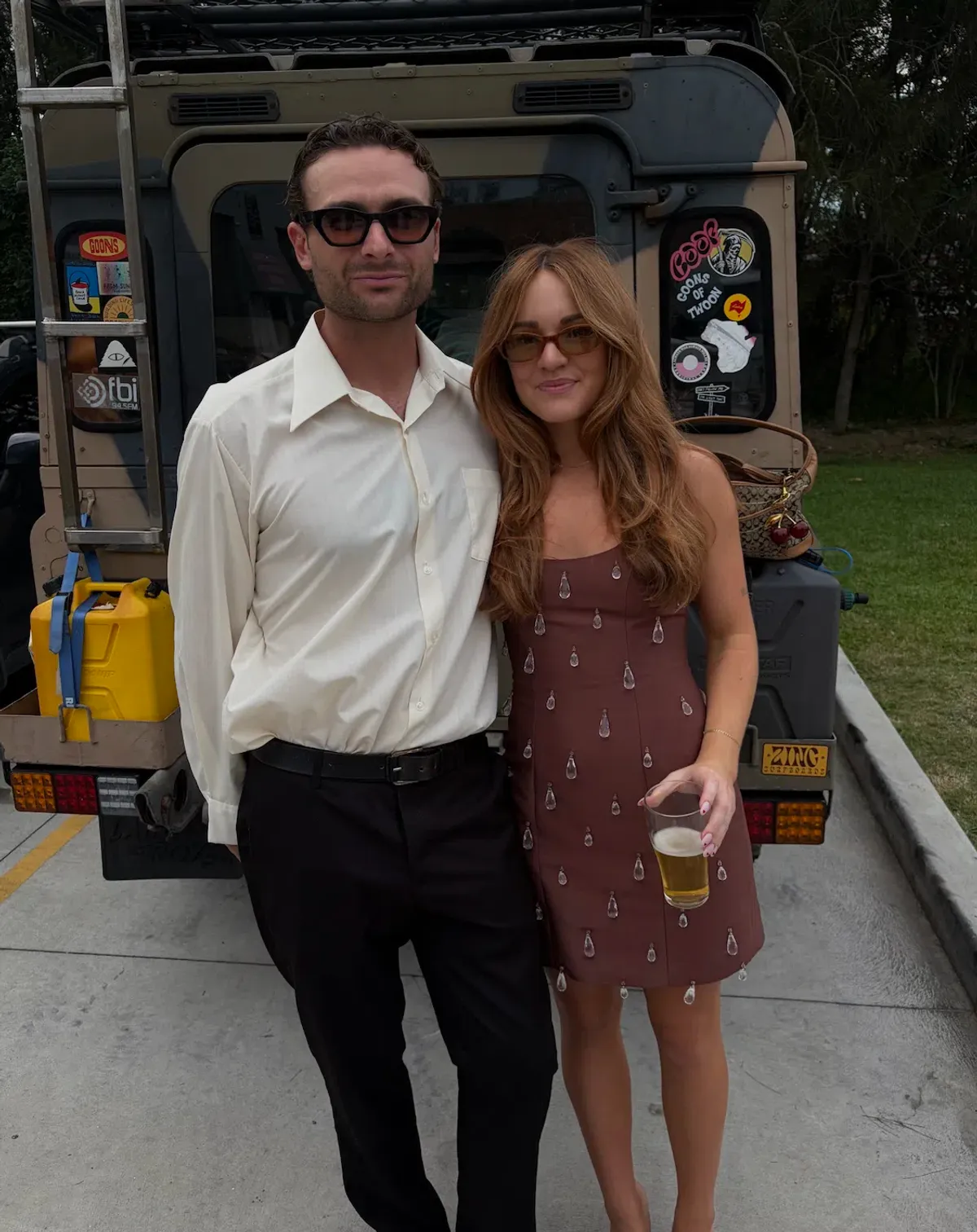 The Wolf Gang Luvia Beaded Mini Dress - Chocolate - Image 5