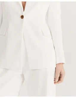 Saba Dharma Stitch Detail Blazer Beige Size 14 for rent on The Volte - image 5