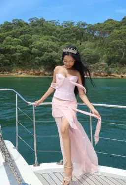 Sita Maxi Skirt + Corset Blush for rent on The Volte - image 1