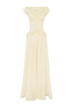 Arcina Ori ARABELLA DRESS BEIGE size Medium for rent on The Volte - image 5