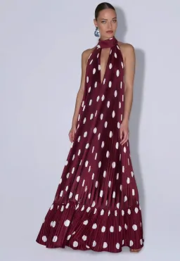 Lidee Libertie Gown size 6 Polka Wine for rent on The Volte - image 1
