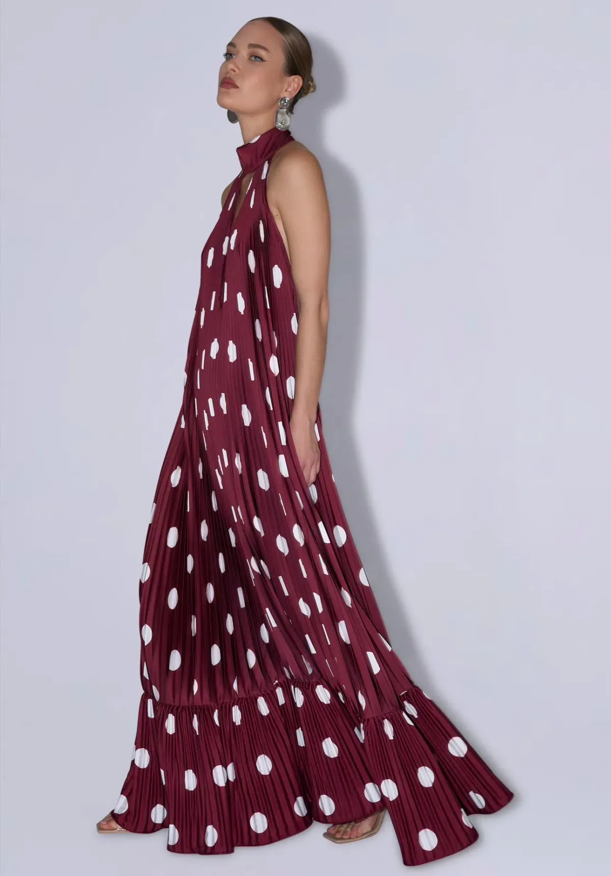 Lidee Libertie Gown size 6 Polka Wine - Image 2