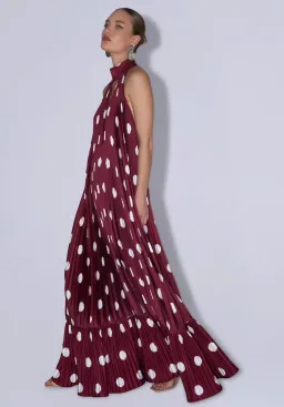 Lidee Libertie Gown size 6 Polka Wine for rent on The Volte - image 2
