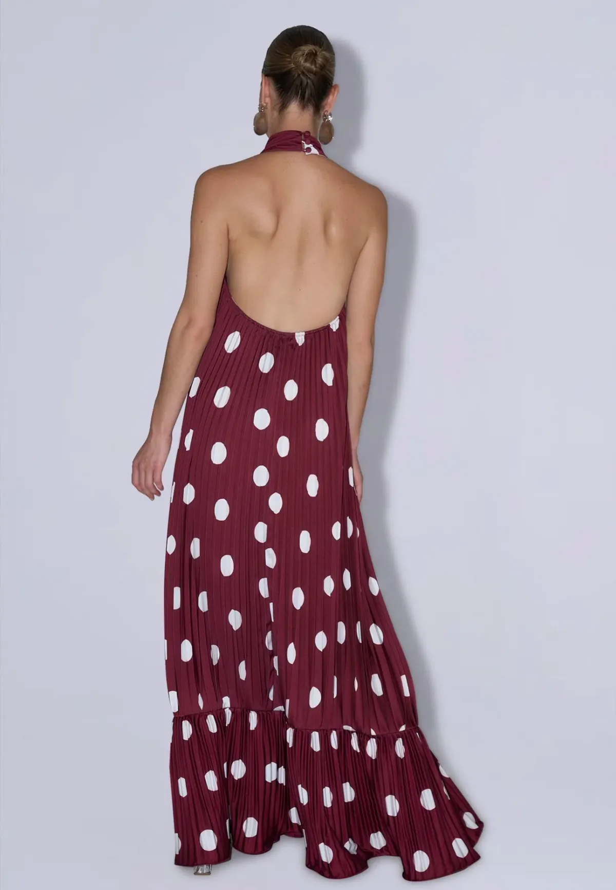 Lidee Libertie Gown size 6 Polka Wine - Image 3