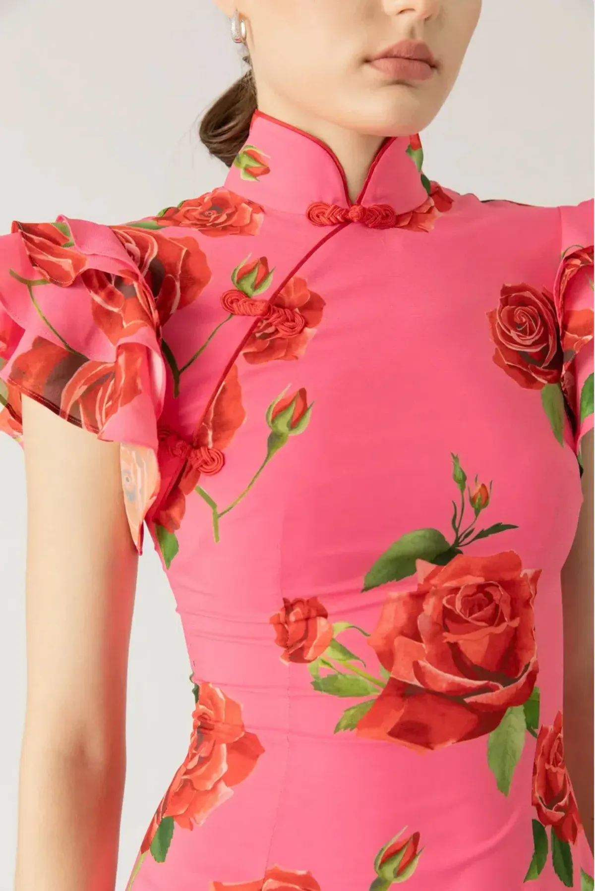 Sau Lee Sylvie Maxi Floral Dress in Pink Size 10/US 6 - Image 2