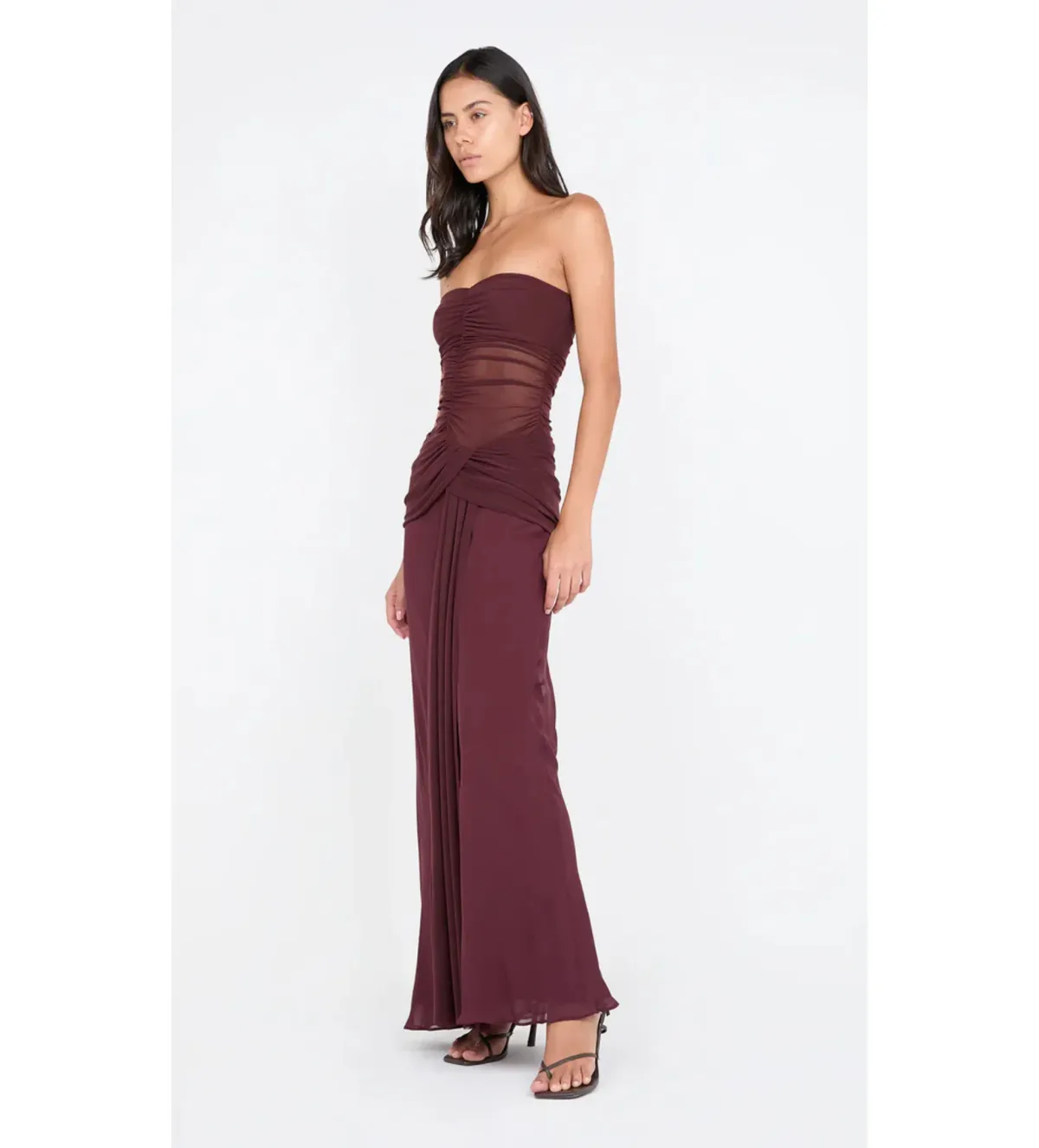 Bec & Bridge Noemi Strapless Gown in Plum Size AU6 - Image 3