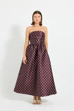 Pasduchas Alistair Midi Dress size 14  for rent on The Volte - image 1