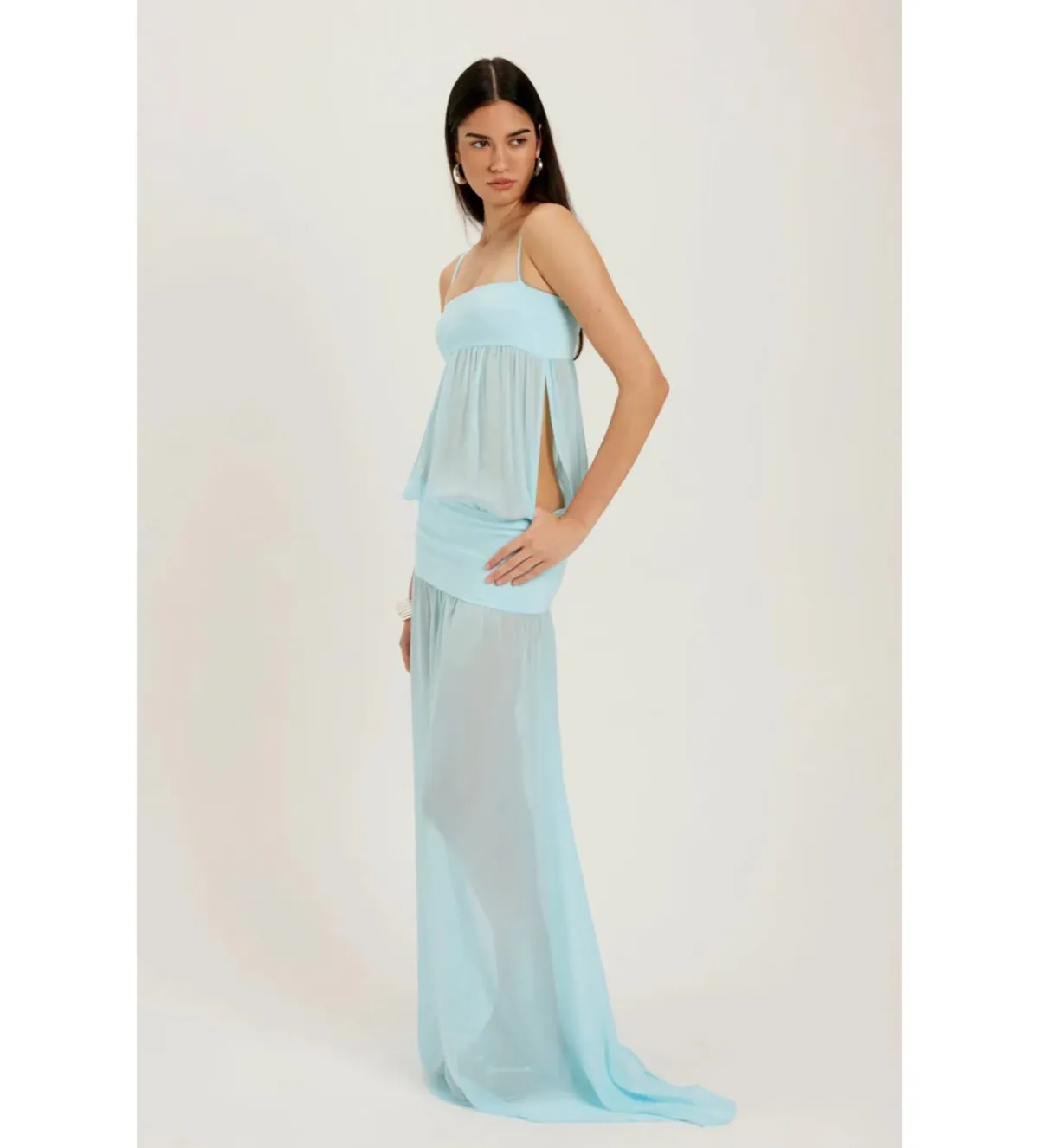 Ance Gria Romeo Gown in Aqua Size XS/AU6 - Image 4