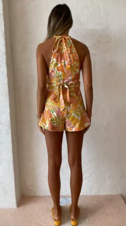 Issy Cruz Playsuit in Aloha for rent on The Volte - image 5