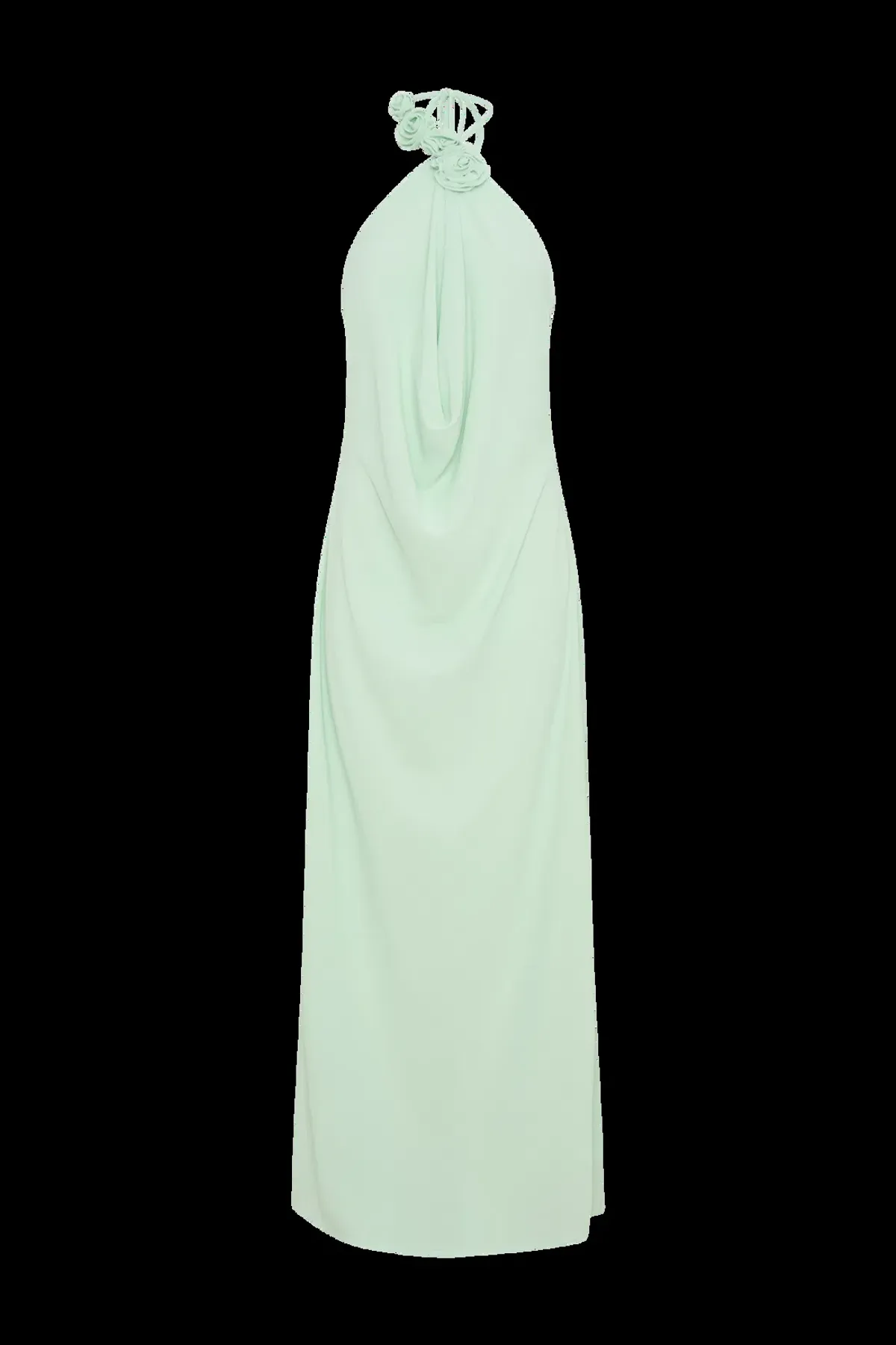 Meshki Rosalia Cowl Neck Maxi Dress Sage - Image 3