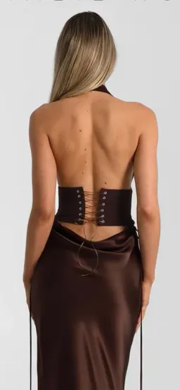 Natalie Rolt Bronte Top and Evelyn Skirt Espresso Size S for rent on The Volte - image 2