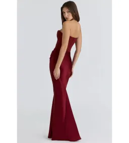 House of CB Persephone Dress in Wine Size XS/AU6 for rent on The Volte - image 3