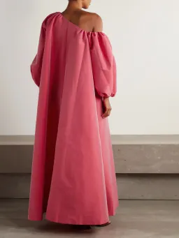 Nathalie off-the-shoulder taffeta gown for rent on The Volte - image 3