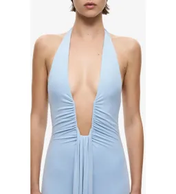 Misha Jennifer Cupro Maxi Dress in Cornflower Blue Size XXS/AU4 for rent on The Volte - image 4