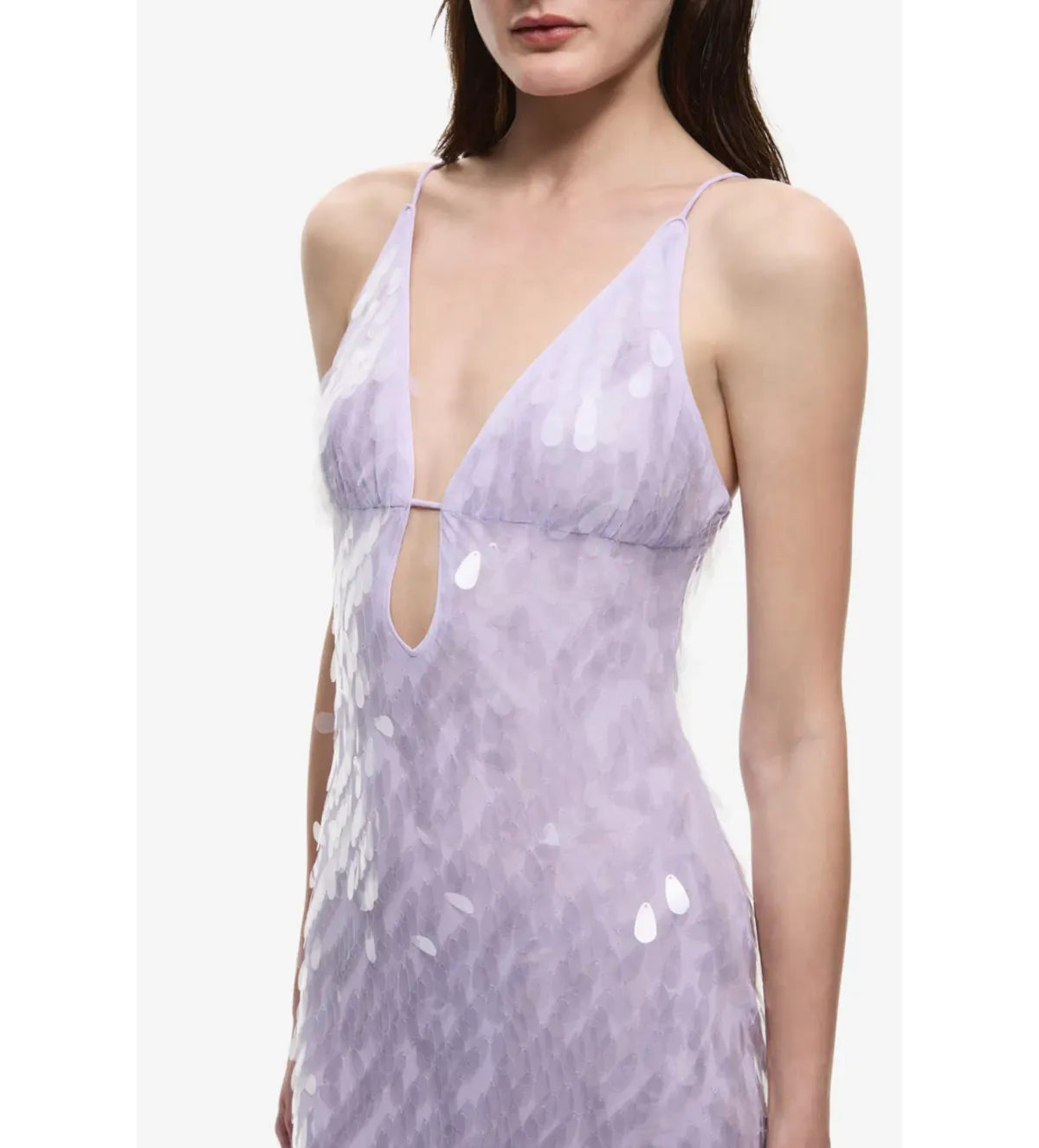 Misha Sapphire Sequin Maxi Dress in Lilac Size M/AU10 - Image 4