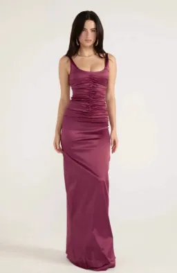 ATLEIN GOWN | PLUM - SIZE 6 for rent on The Volte - image 2
