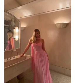 Raphaella Santana Ophelia Dress in Pink Size S/AU8 for rent on The Volte - image 1