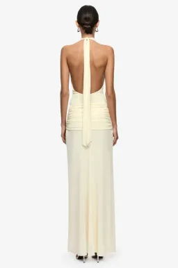 JASMIN HALTER DRESS | LEMON SORBET - SIZE 6 for rent on The Volte - image 3