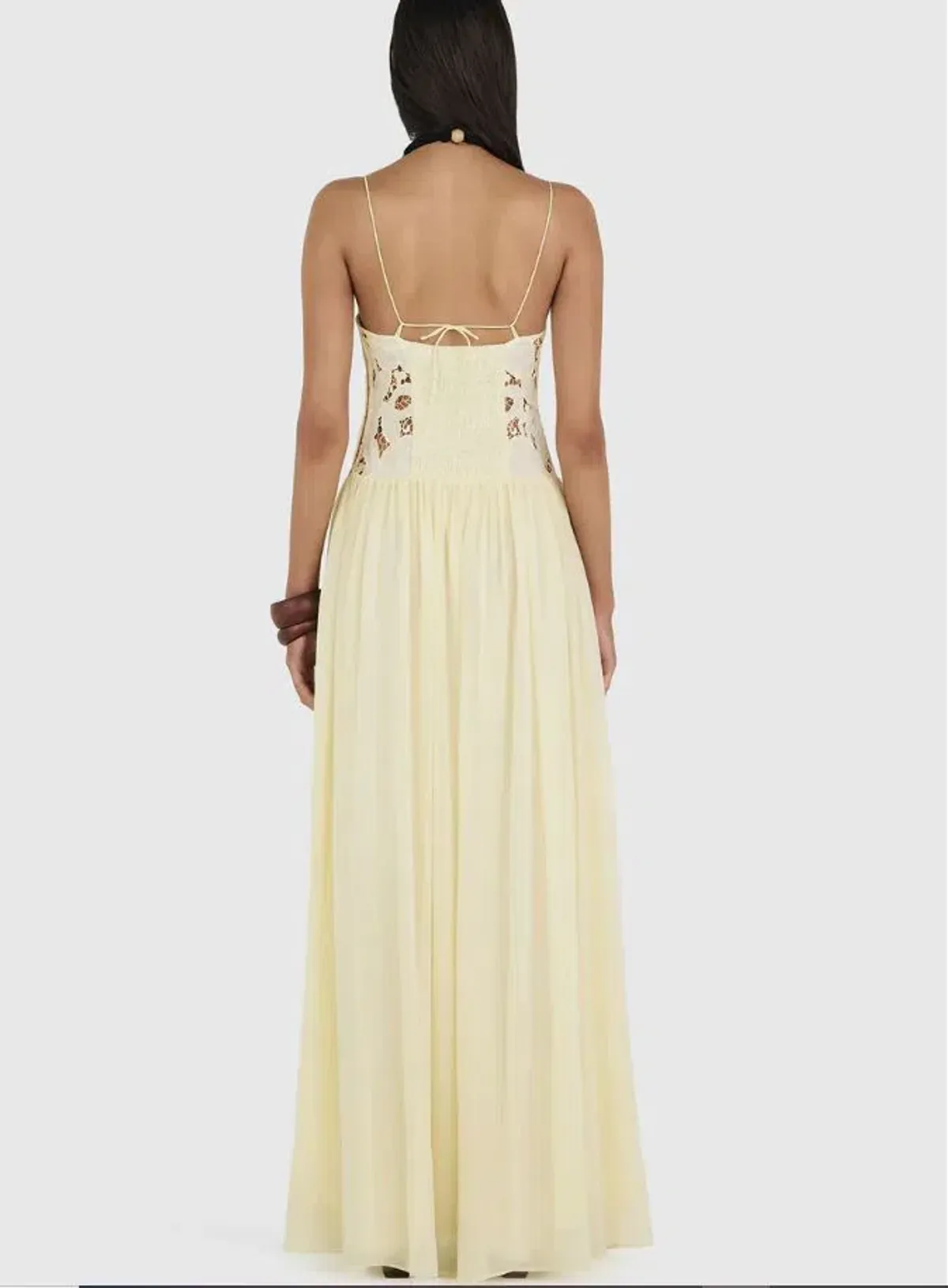 Hansen and Gretel Stephanie Maxi Dress in Butter Size 6 - Image 2