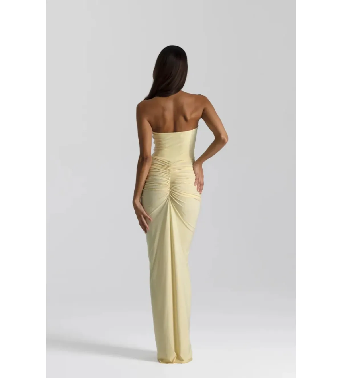 Natalie Rolt Shontae Gown in Lemon Size 1/AU8 - Image 3