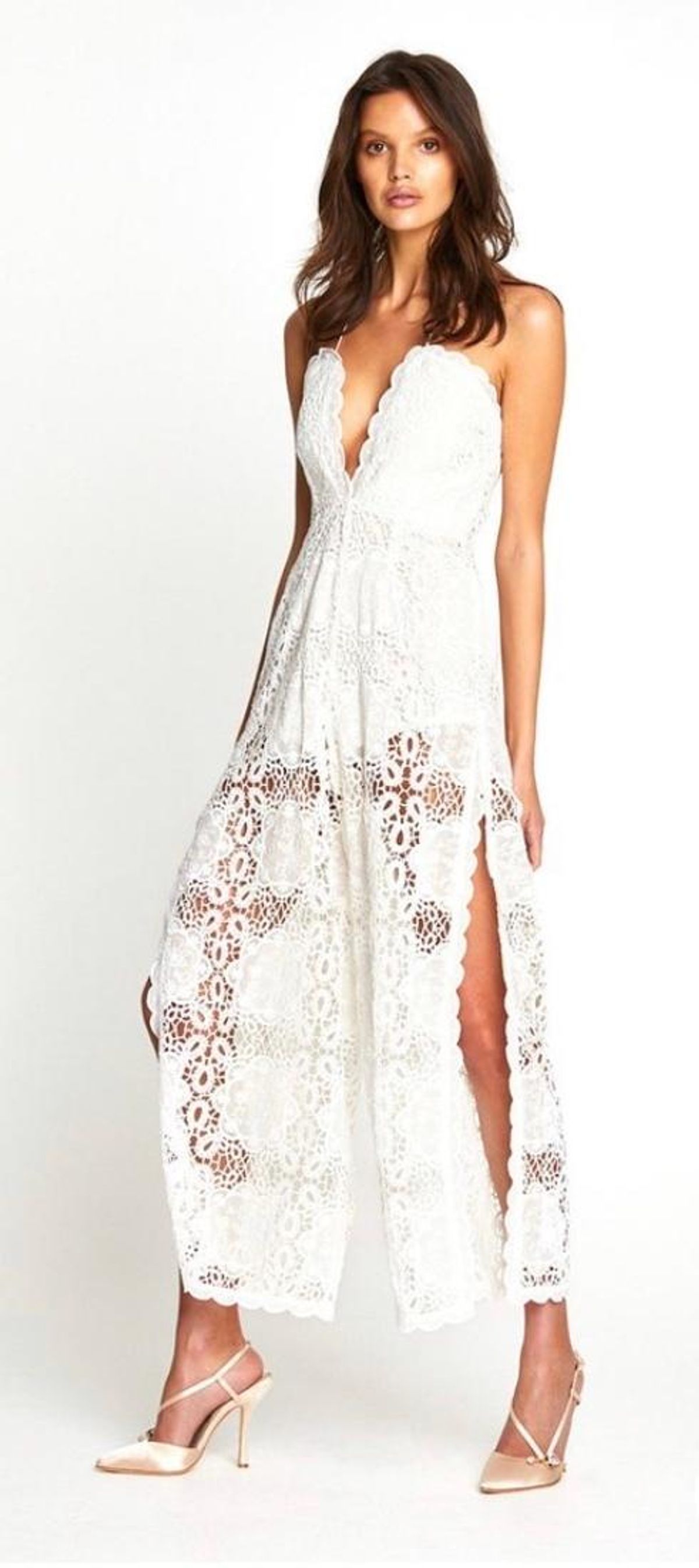 Alice McCall Diamond Veins Jumpsuit in Porcelain in Size 6 - Image 2