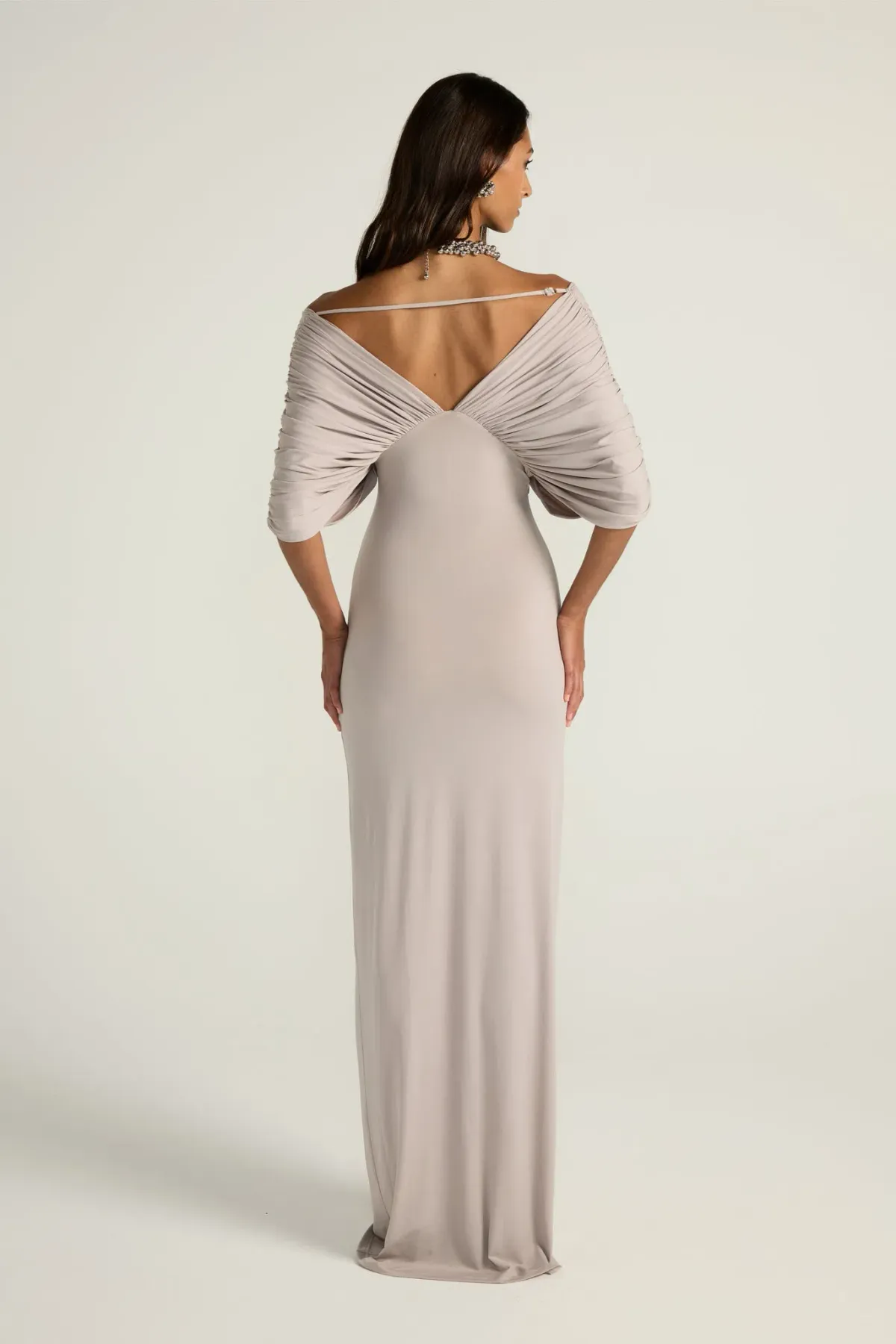 Ance Gria Neve Maxi Dress in Silver Grey Size M / AU 10 - Image 3