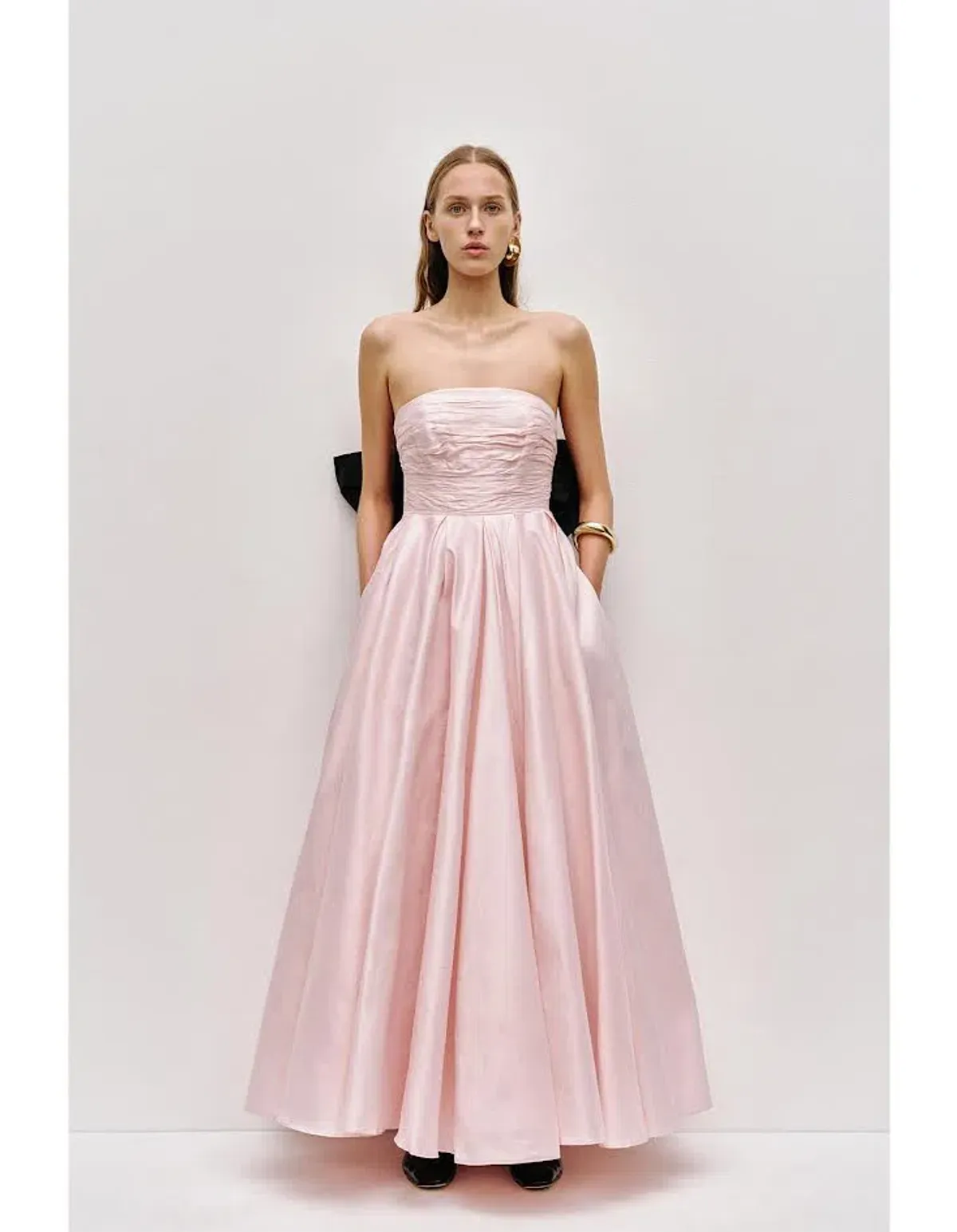 💕 New AJE Thea Bow Gown in Pink Tint & Black- Size 12 AU 💕 - Image 6