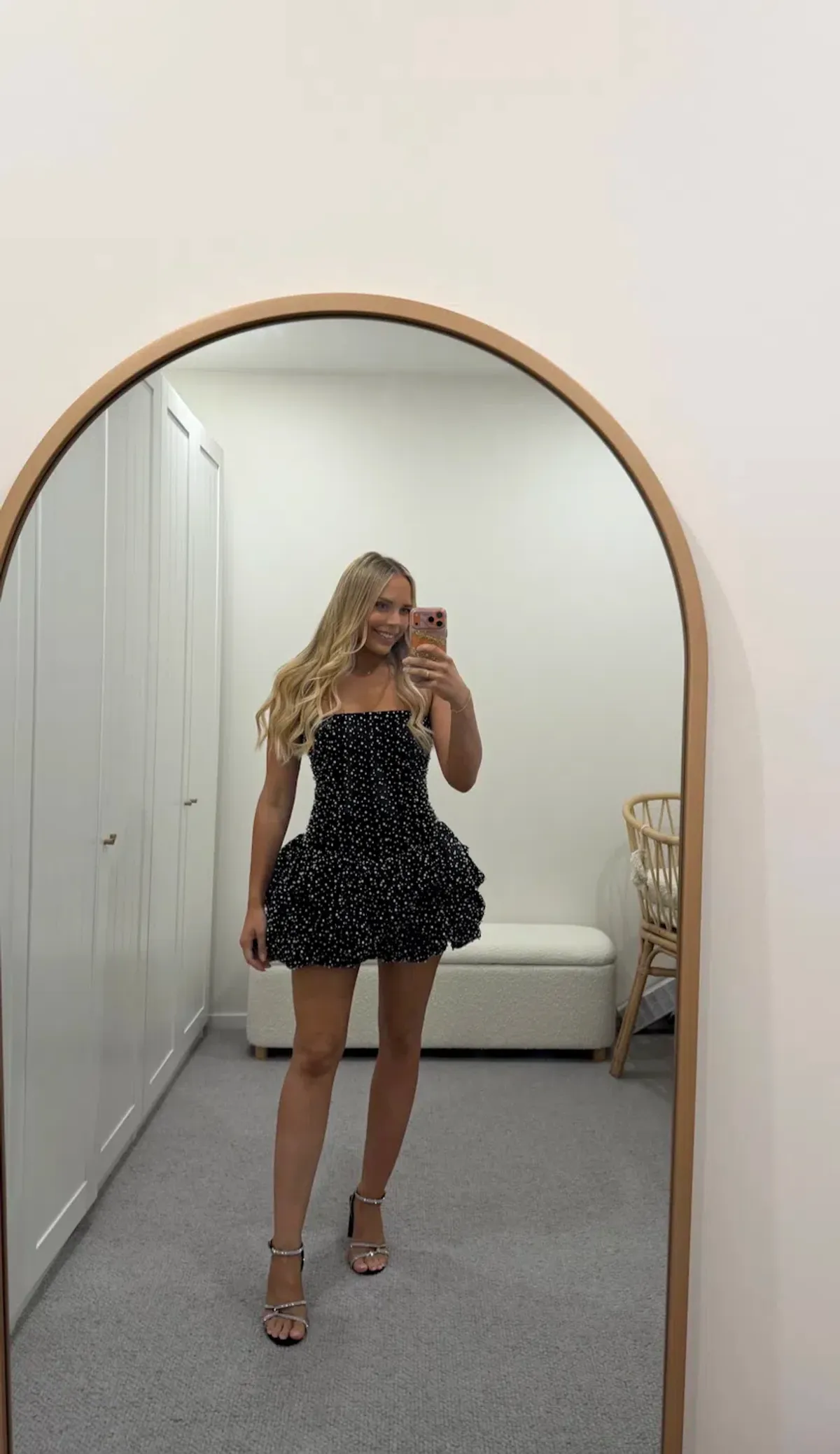 REGINA PEARL MINI DRESS | SIZE 10 - Image 1