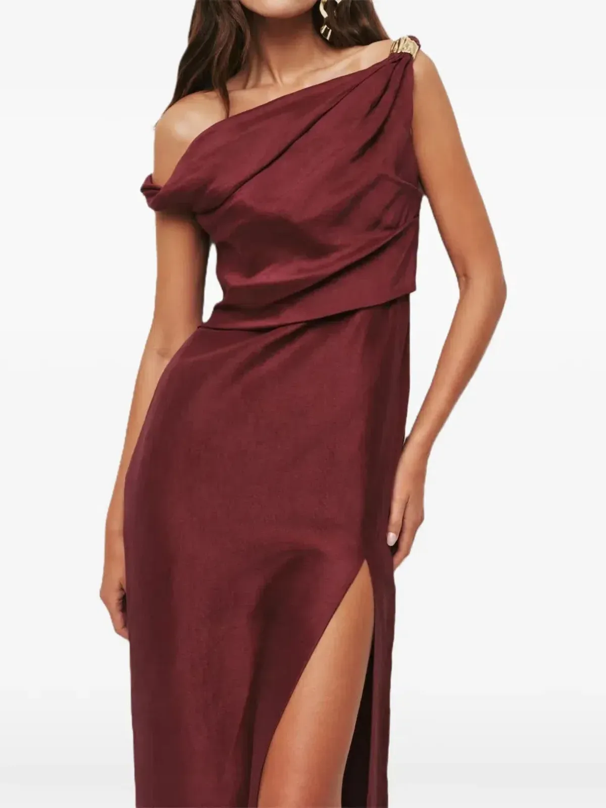 ❤️ New AJE Bridget Midi Dress – Plum Red – Size 8 (AU) ❤️ - Image 2