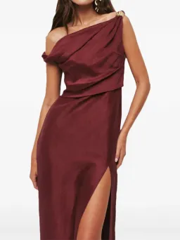 ❤️ New AJE Bridget Midi Dress – Plum Red – Size 8 (AU) ❤️ for rent on The Volte - image 2