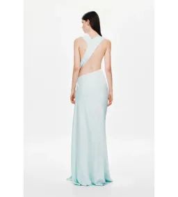 Misha The Harlow Satin Dress in Ice Blue Size XS/AU6 for rent on The Volte - image 2