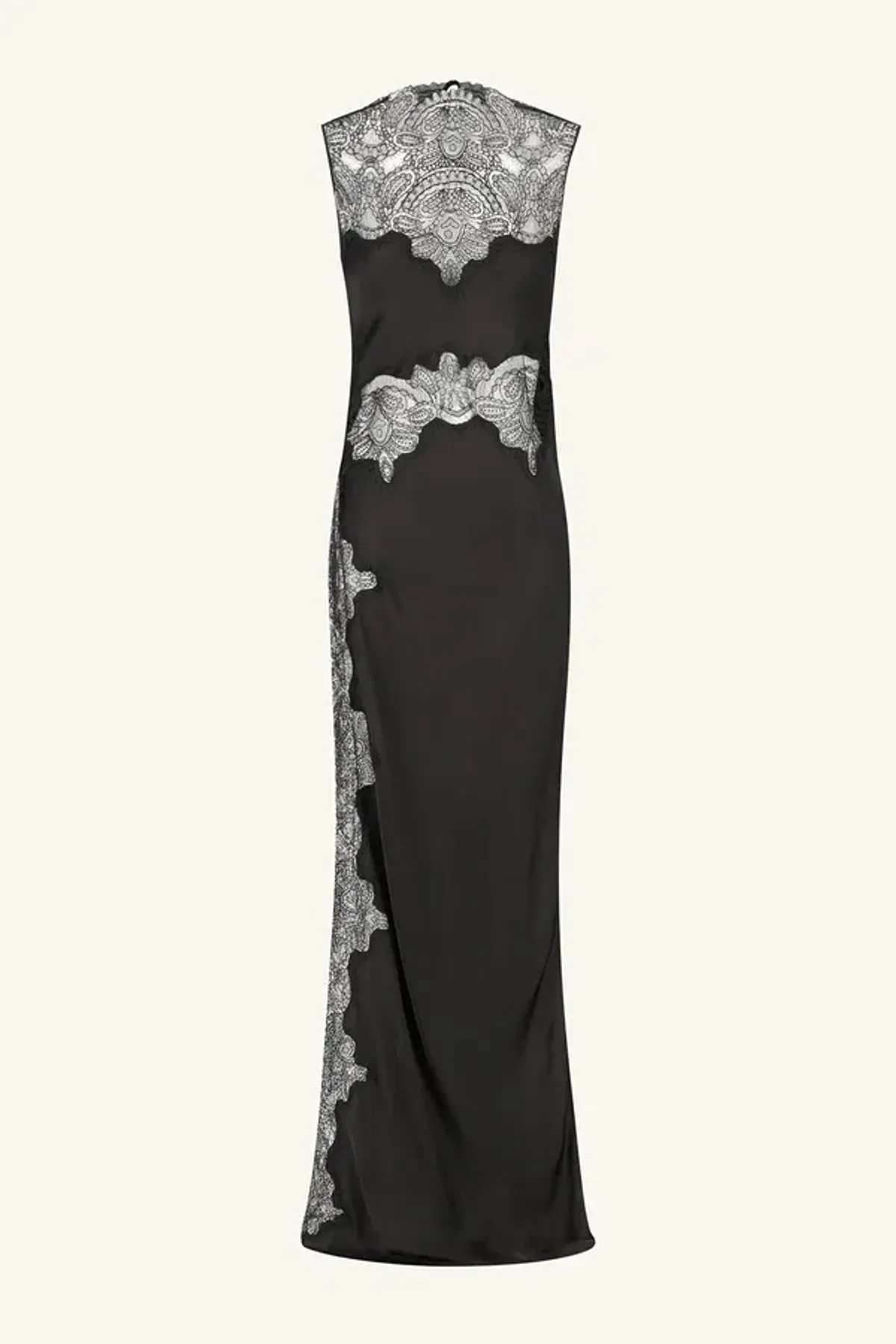 Shona Joy Jamila Lace High Neck Maxi Dress - Black; size 8 - Image 7