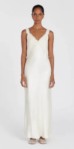 The Elias Satin Linen Dress for rent on The Volte - image 1