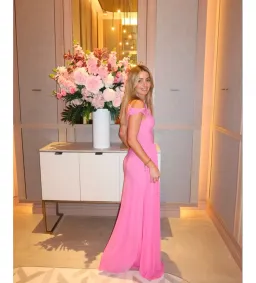 Misha Sisal Mesh Dress in Orchid Pink Size XS/AU6 for rent on The Volte - image 4