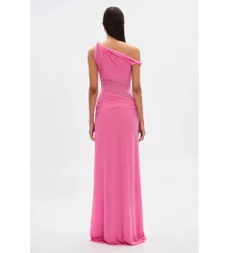 Misha Sisal Mesh Dress in Orchid Pink Size XS/AU6 for rent on The Volte - image 2