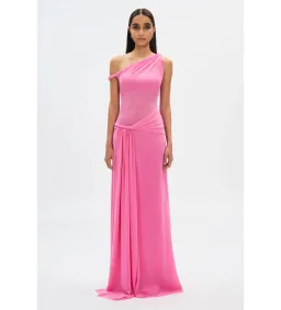 Misha Sisal Mesh Dress in Orchid Pink Size S/AU8 for rent on The Volte - image 1