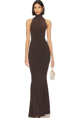 Norma Kamali Halter Turtle Fishtail Gown for rent on The Volte - image 1